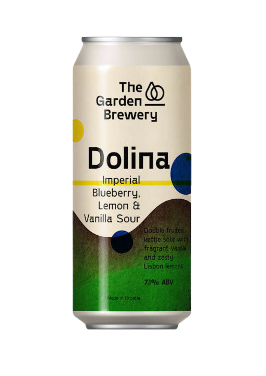 Garden Brewery "Dolina" Imperial Blueberry, Lemon & Vanilla Sour  (24 x 440ml limenka / cans)