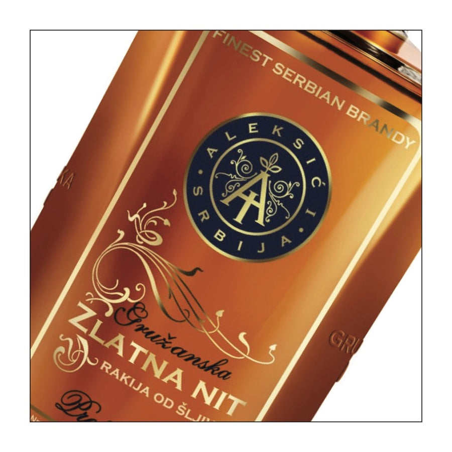 Šljiva Rakija "Gružanska Zlatna Nit" Aleksić Prvi  (750 ml)