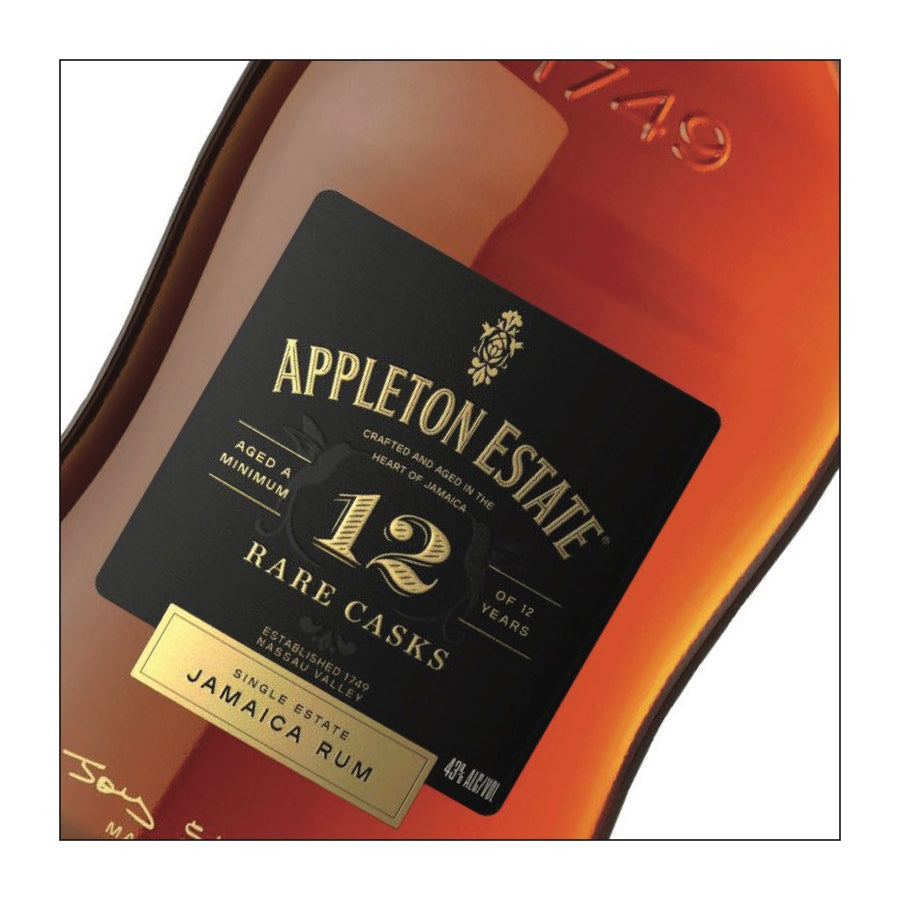 Appleton Estate 12 Year Old Rare Casks Rum – Poklon pakovanje sa dvije brendirane čaše za rum  (700 ml)