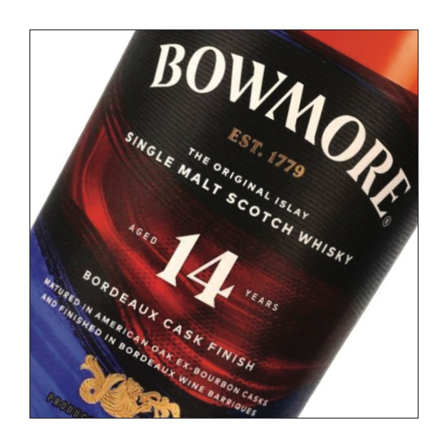 Bowmore 14 Year Old Bordeaux Cask – Islay Single Malt Scotch Whisky w Gift Box (700 ml)