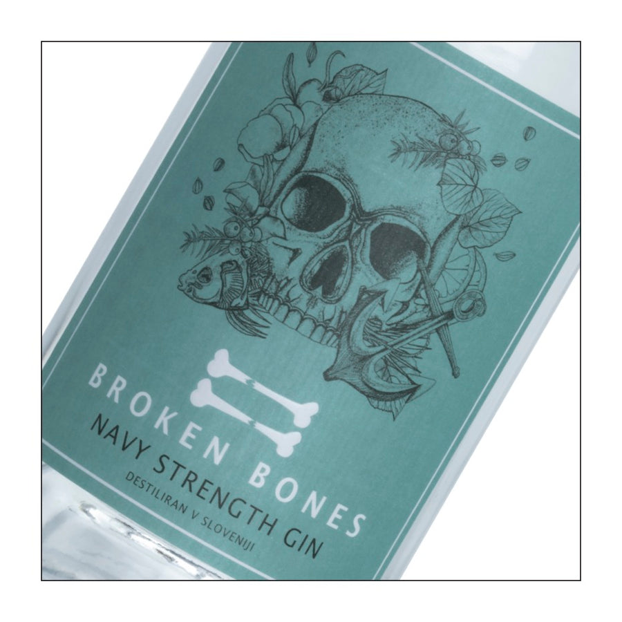 Broken Bones Navy Strength Gin (500 ml) with Gift Box