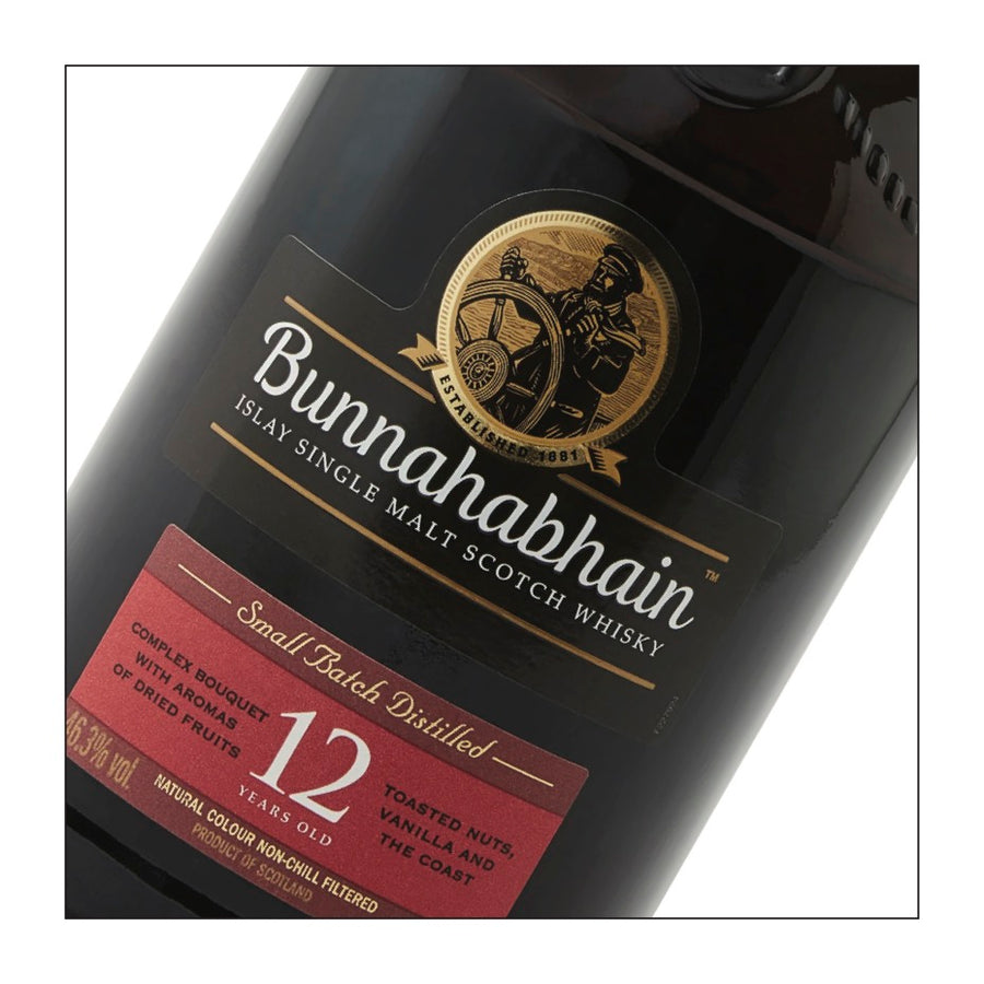 Bunnahabhain 12 Year Old – Islay Single Malt Scotch Whisky  (700 ml)