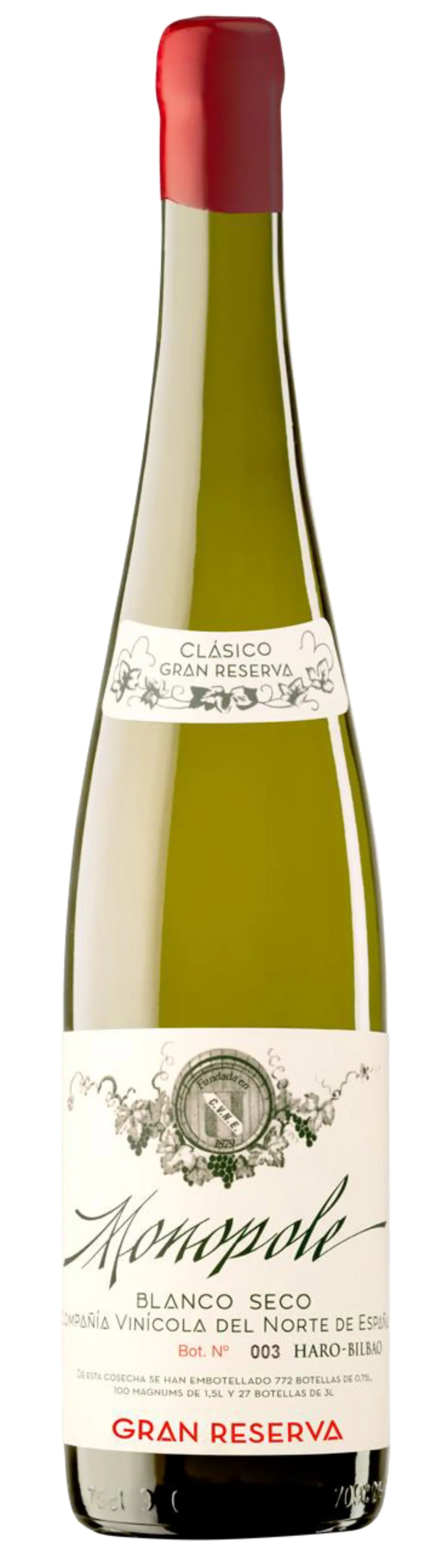 Monopole Clásico Gran Reserva, CVNE 2017  (750 ml)