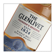 The Glenlivet Founder’s Reserve – Speyside Single Malt Scotch Whisky w Gift Box  (700 ml)