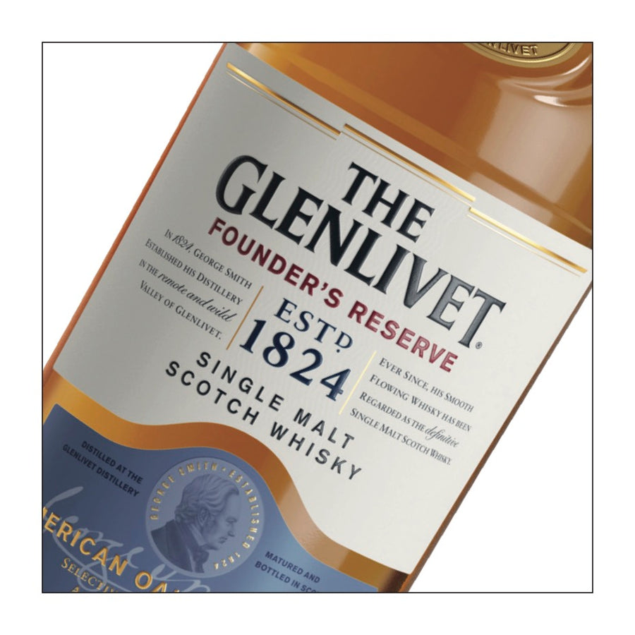 The Glenlivet Founder’s Reserve – Speyside Single Malt Scotch Whisky w Gift Box  (700 ml)