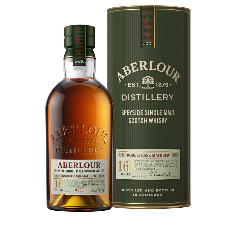 Aberlour 16 Year Old Double Cask Matured - Speyside Single Malt w Gift Box  (700 ml)