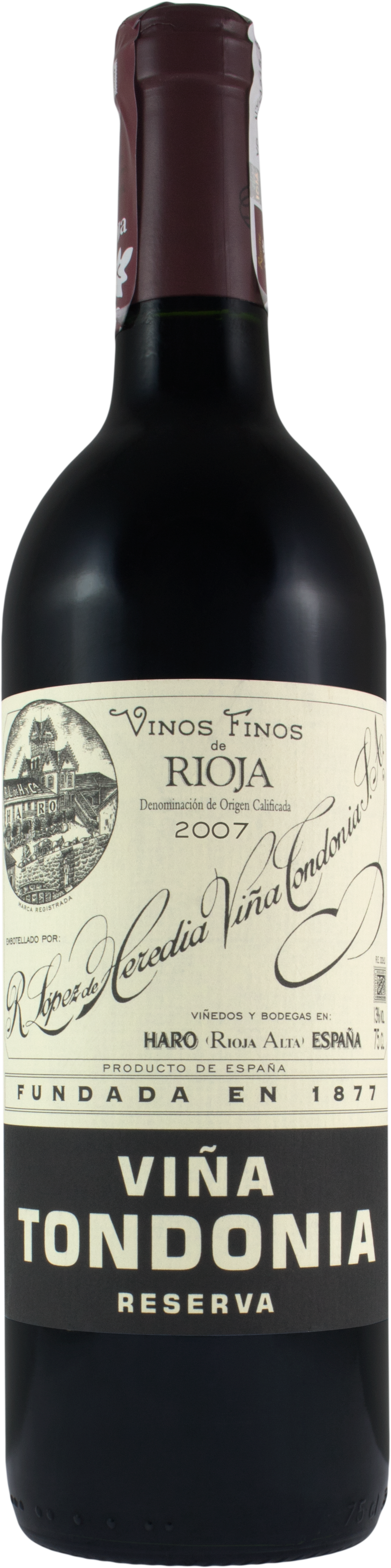 Rioja Reserva "Vina Tondonia" R. Lopez de Heredia 2011